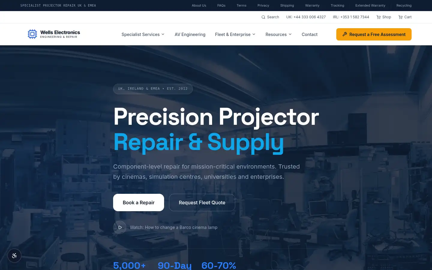 Screenshot of wellselectronics.co.uk