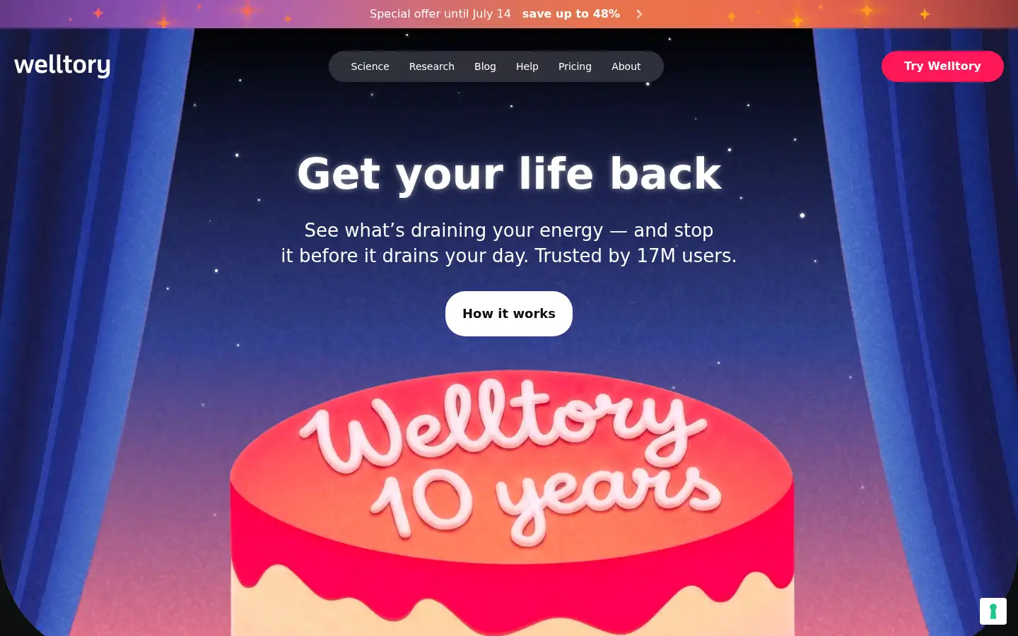 Screenshot of welltory.com