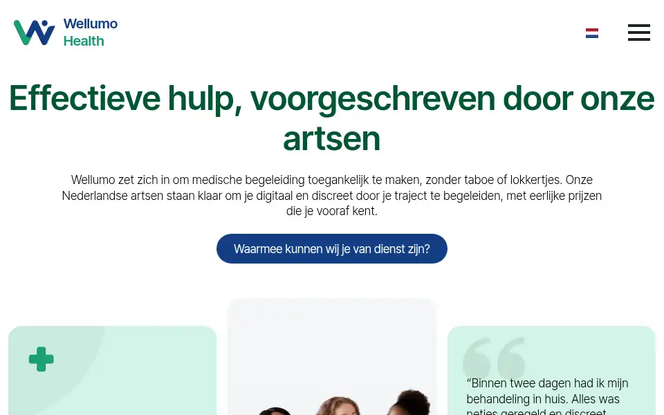 Screenshot of wellumo.com
