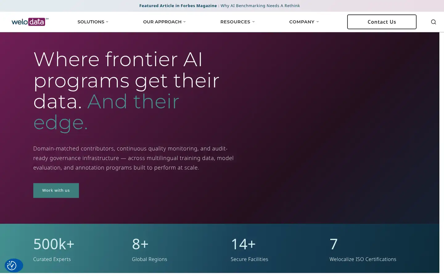 Screenshot of welodata.ai