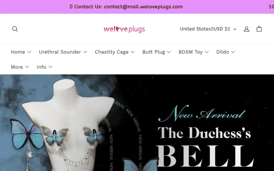 Screenshot of weloveplugs.com