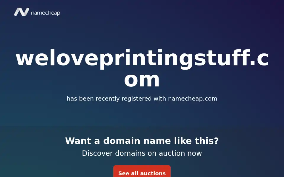 Screenshot of weloveprintingstuff.com