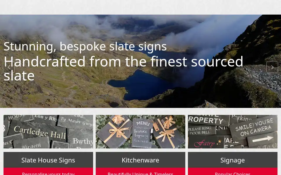 Screenshot of welshslatehousesigns.co.uk
