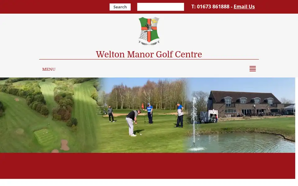 Screenshot of weltonmanorgolfcentre.co.uk