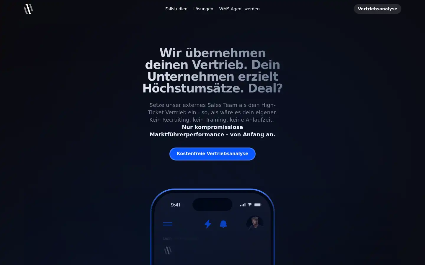 Screenshot of wemakesales.de