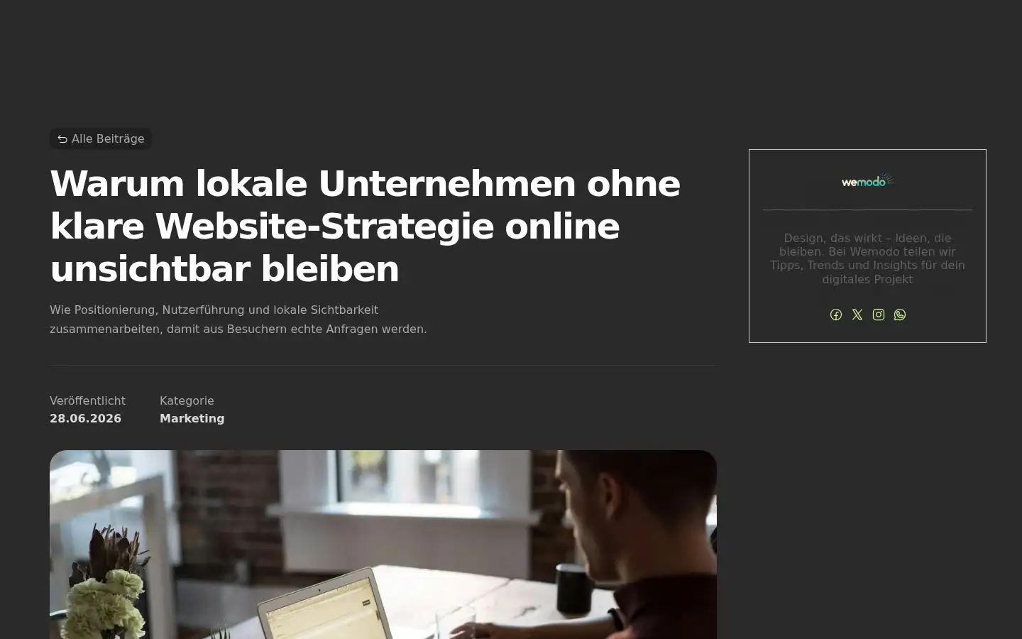Screenshot of wemodo.de