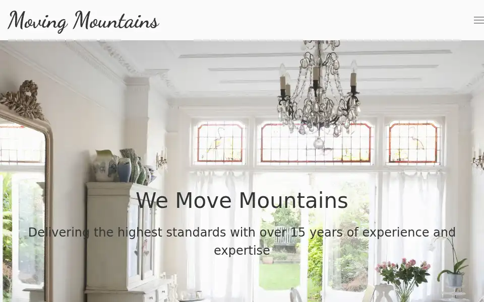 Screenshot of wemovemountains.co.uk