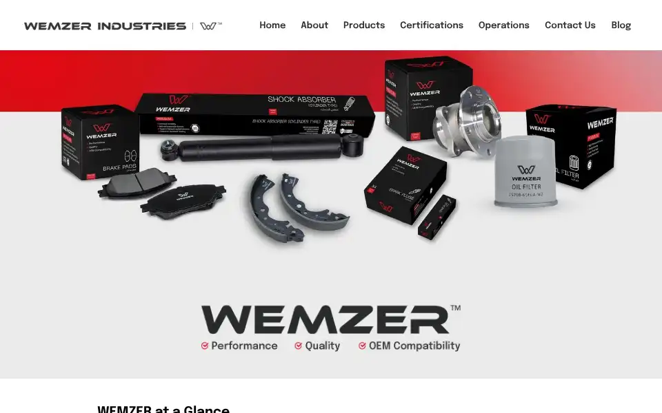 Screenshot of wemzer.com