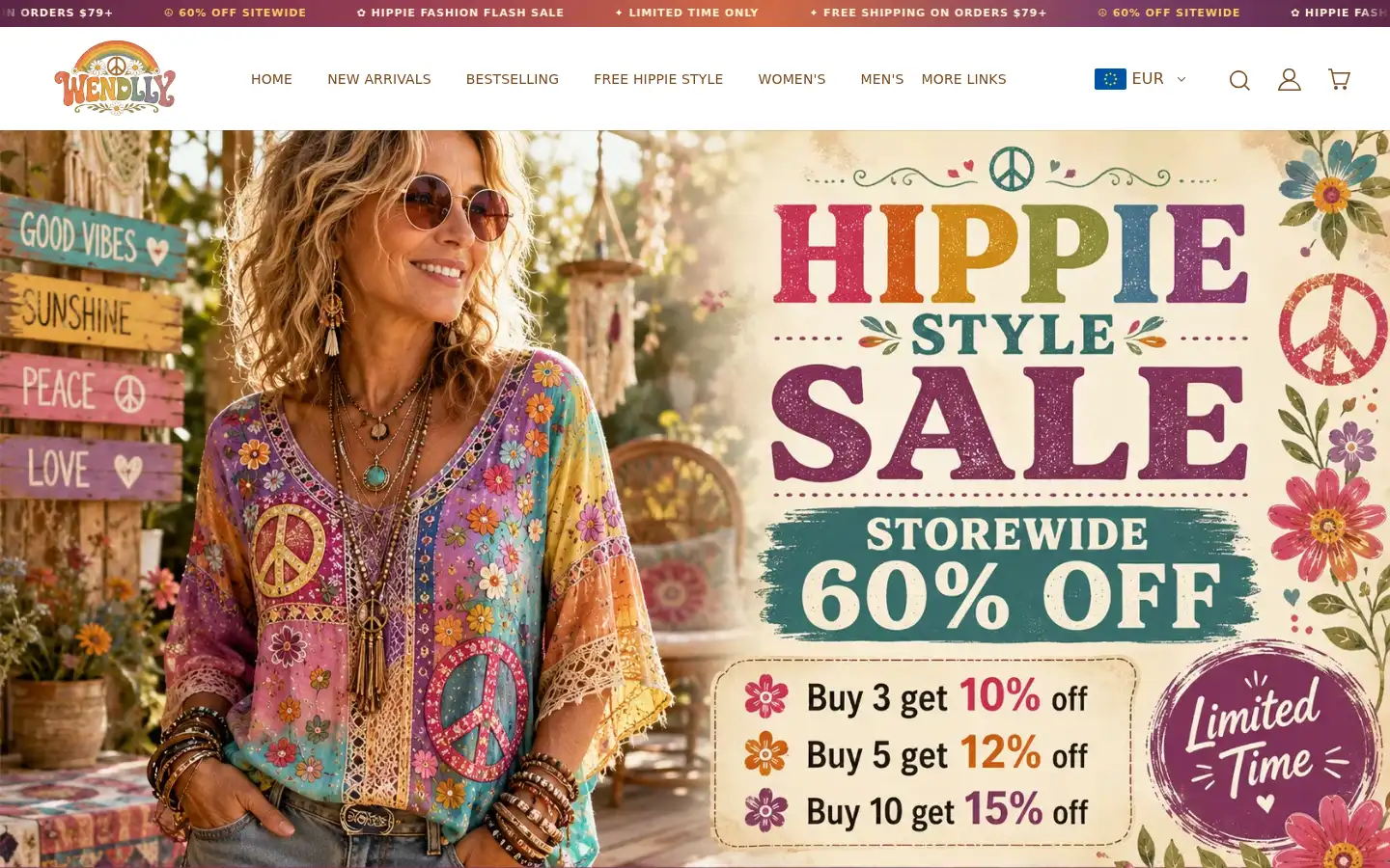 Screenshot of wendlly.com