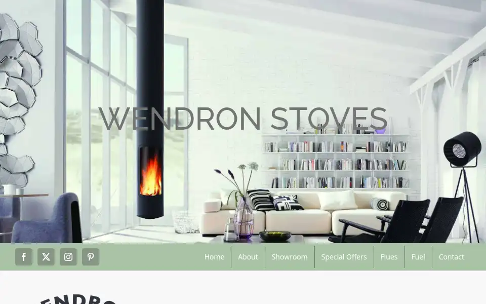 Screenshot of wendronstoves.co.uk