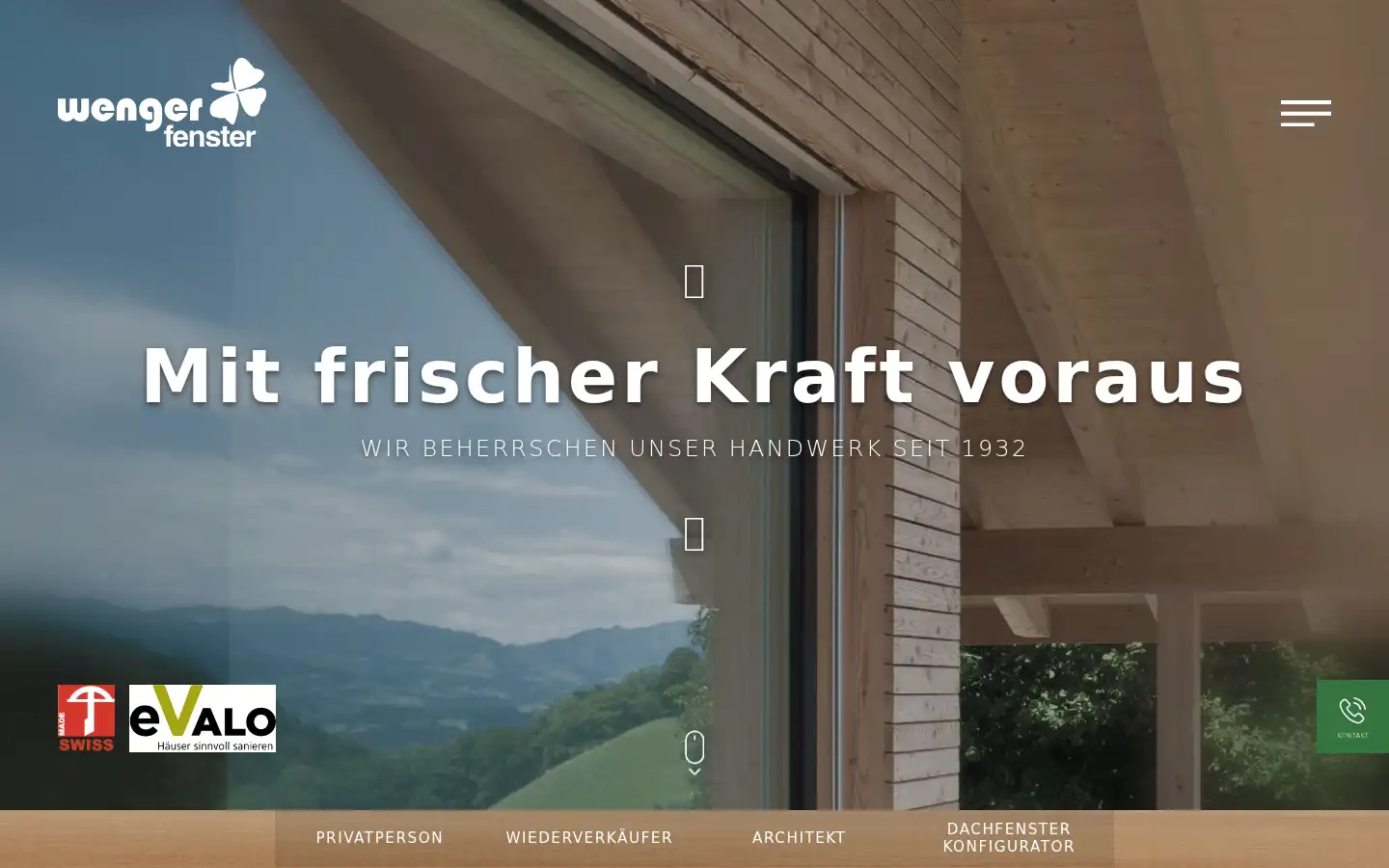 Screenshot of wenger-fenster.ch