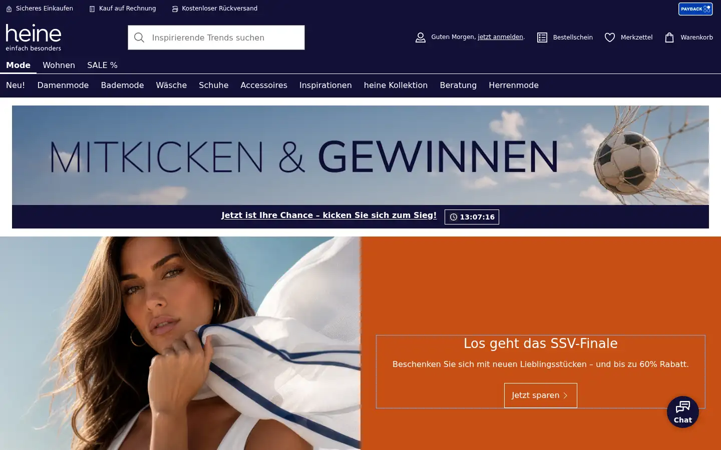 Screenshot of wenz.de