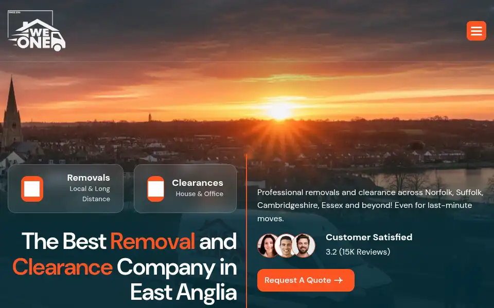 Screenshot of weoneremovals.com