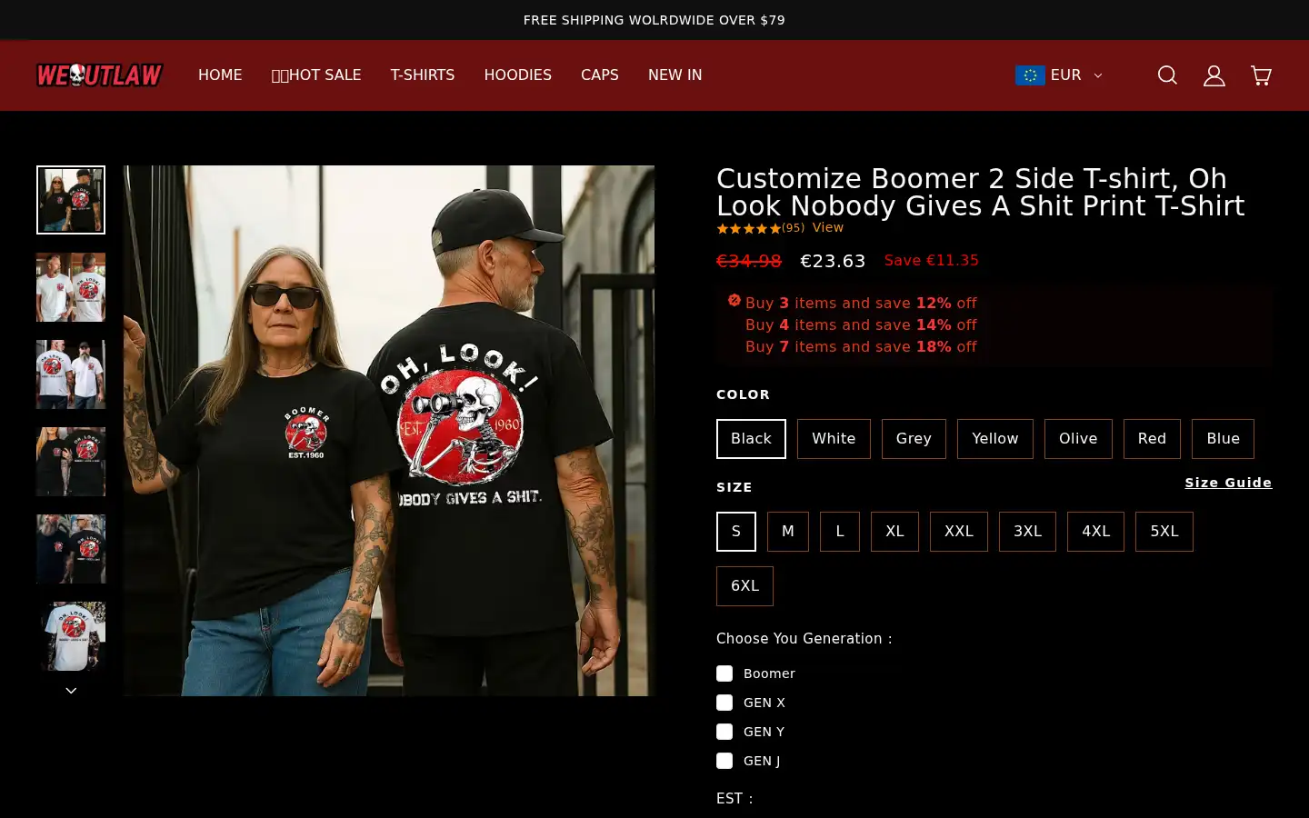 Screenshot of weoutlaw.com