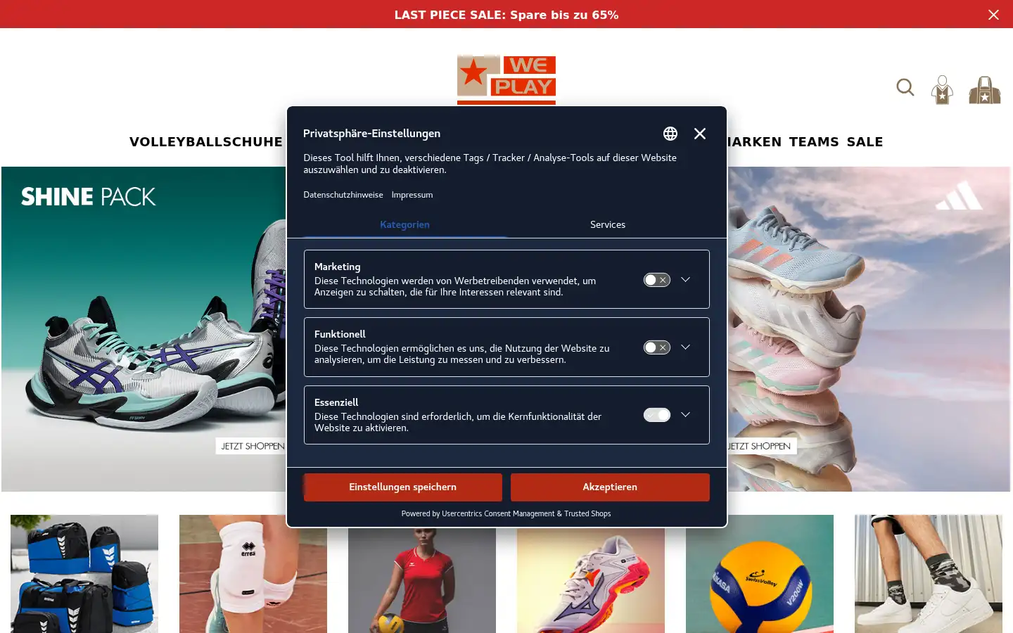 Screenshot of weplayvolleyball.ch