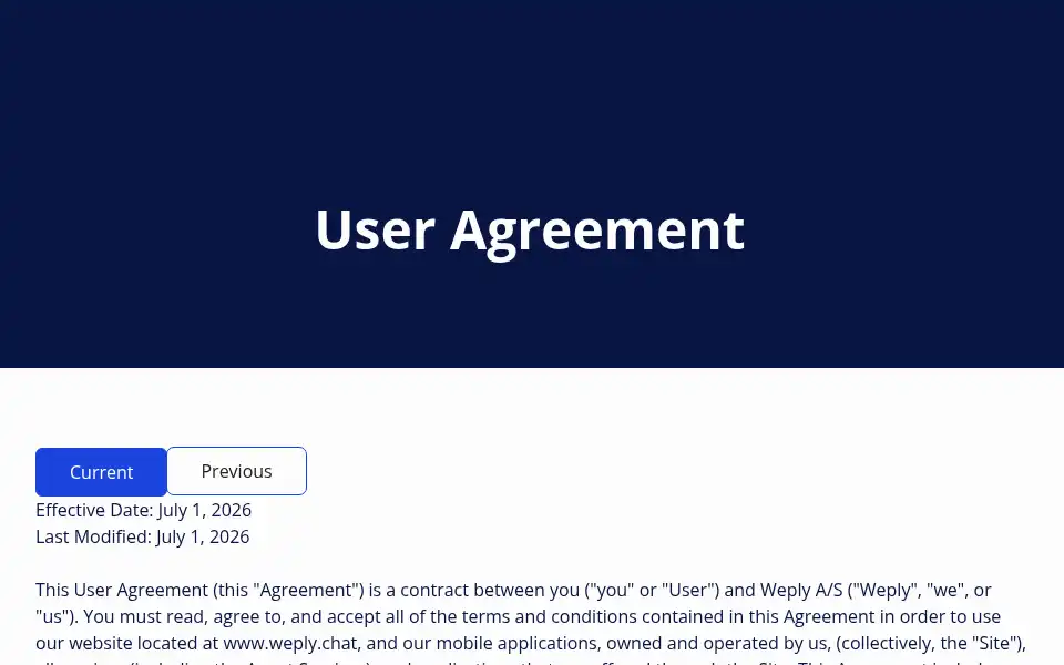 Screenshot of weply.nl