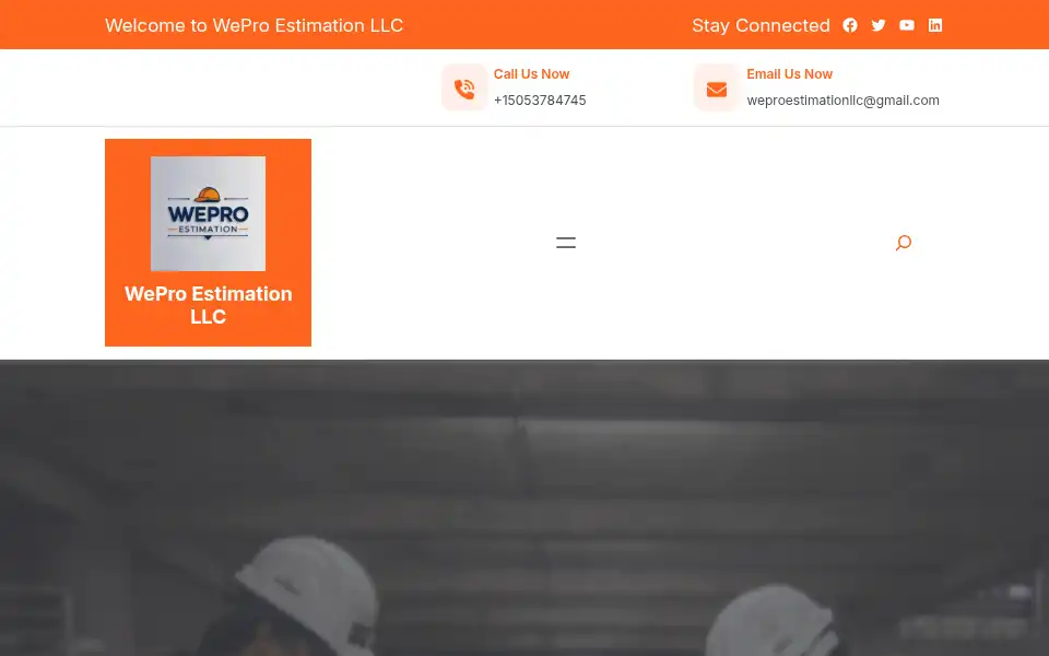 Screenshot of weproestimationllc.com