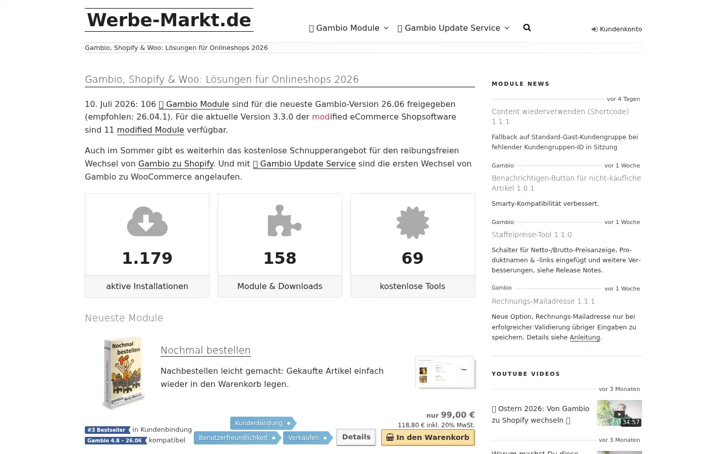 Screenshot of werbe-markt.de