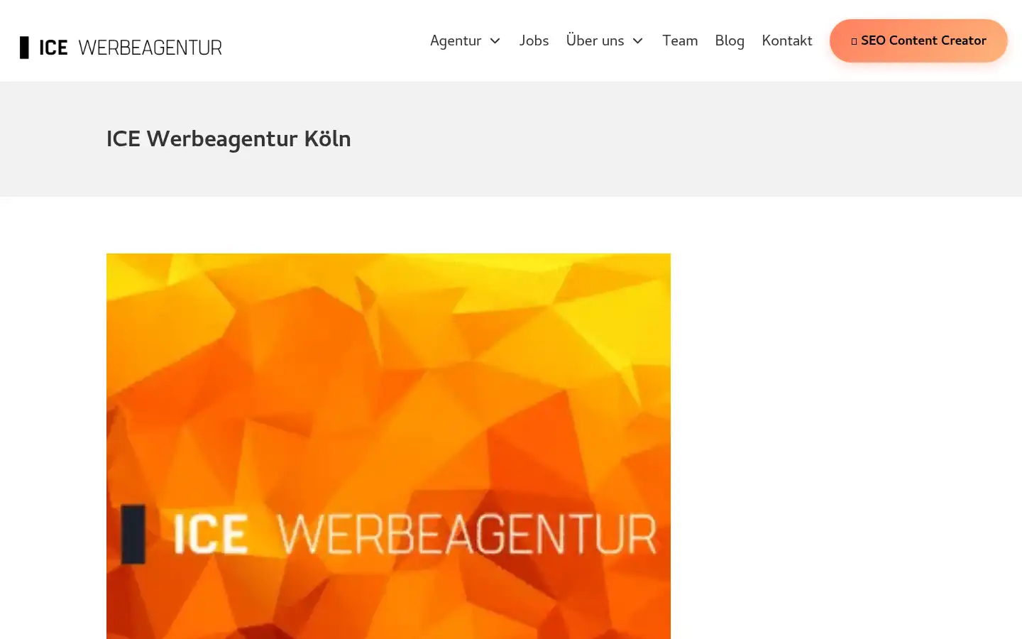 Screenshot of werbeagentur-ice.de