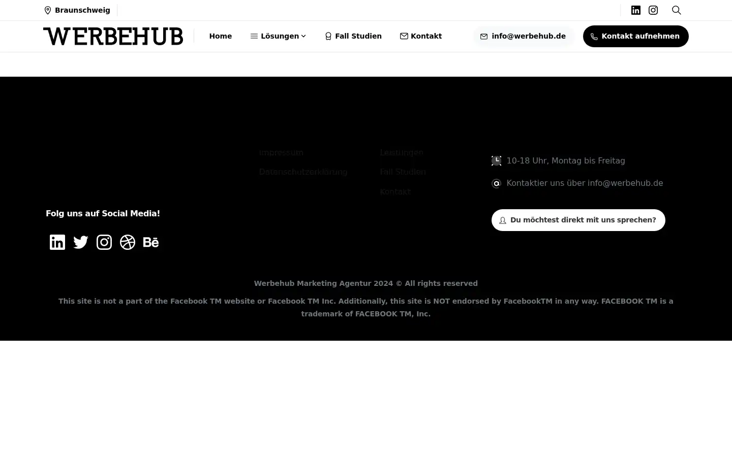 Screenshot of werbehub.de