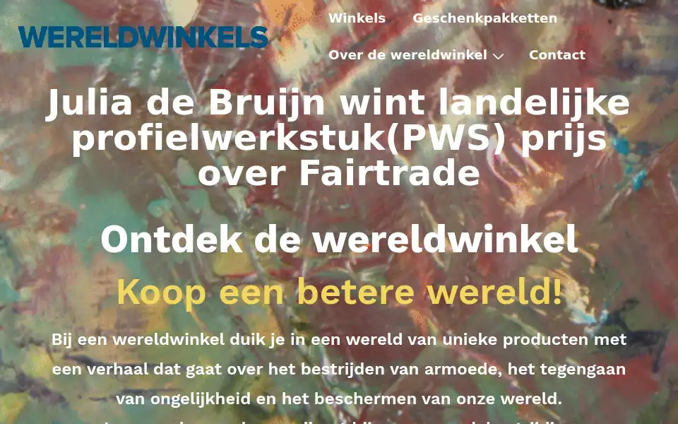 Screenshot of wereldwinkels.nl