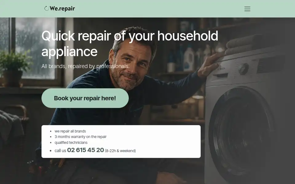 Screenshot of werepair.be