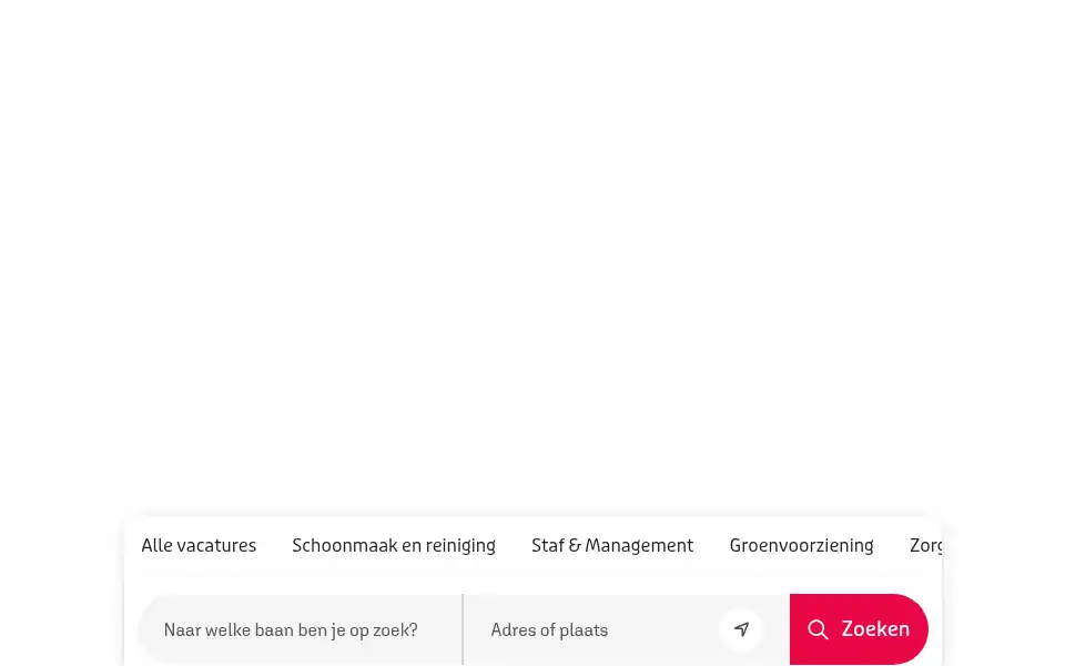 Screenshot of werkenbijvebegocleaningservices.nl