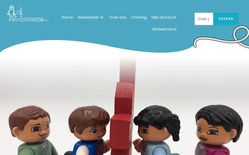 Screenshot of werkenmetpoppetjes.nl