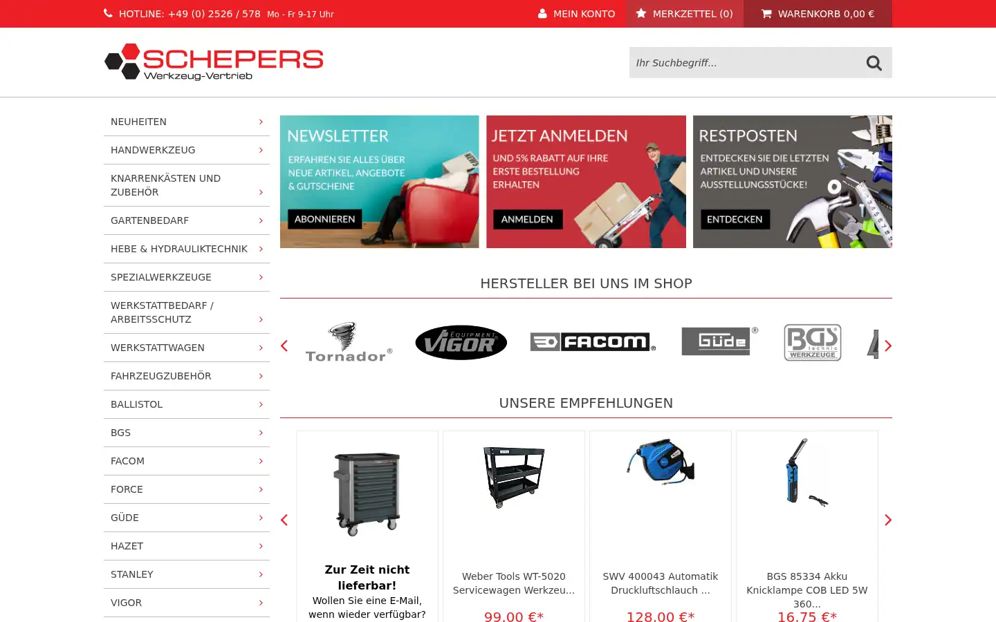 Screenshot of werkzeug-vertrieb.de