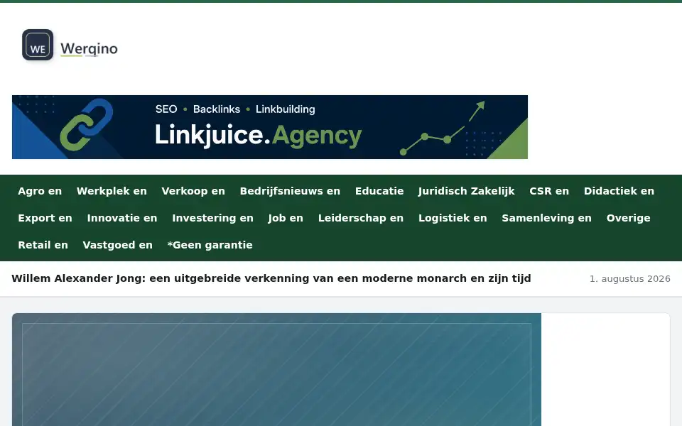 Screenshot of werqino.nl