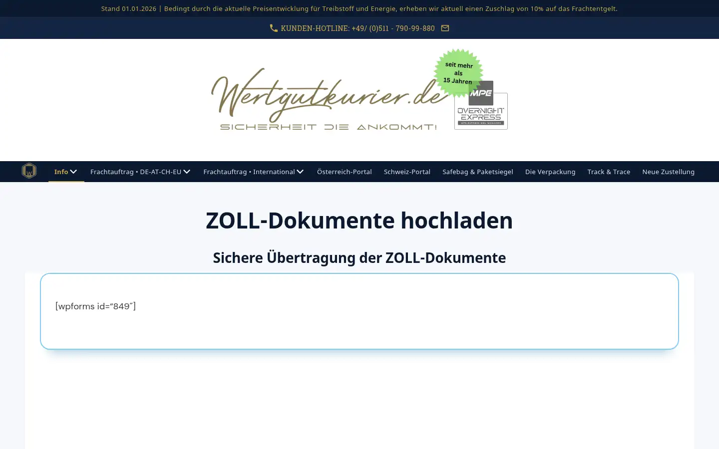 Screenshot of wertgutkurier.de