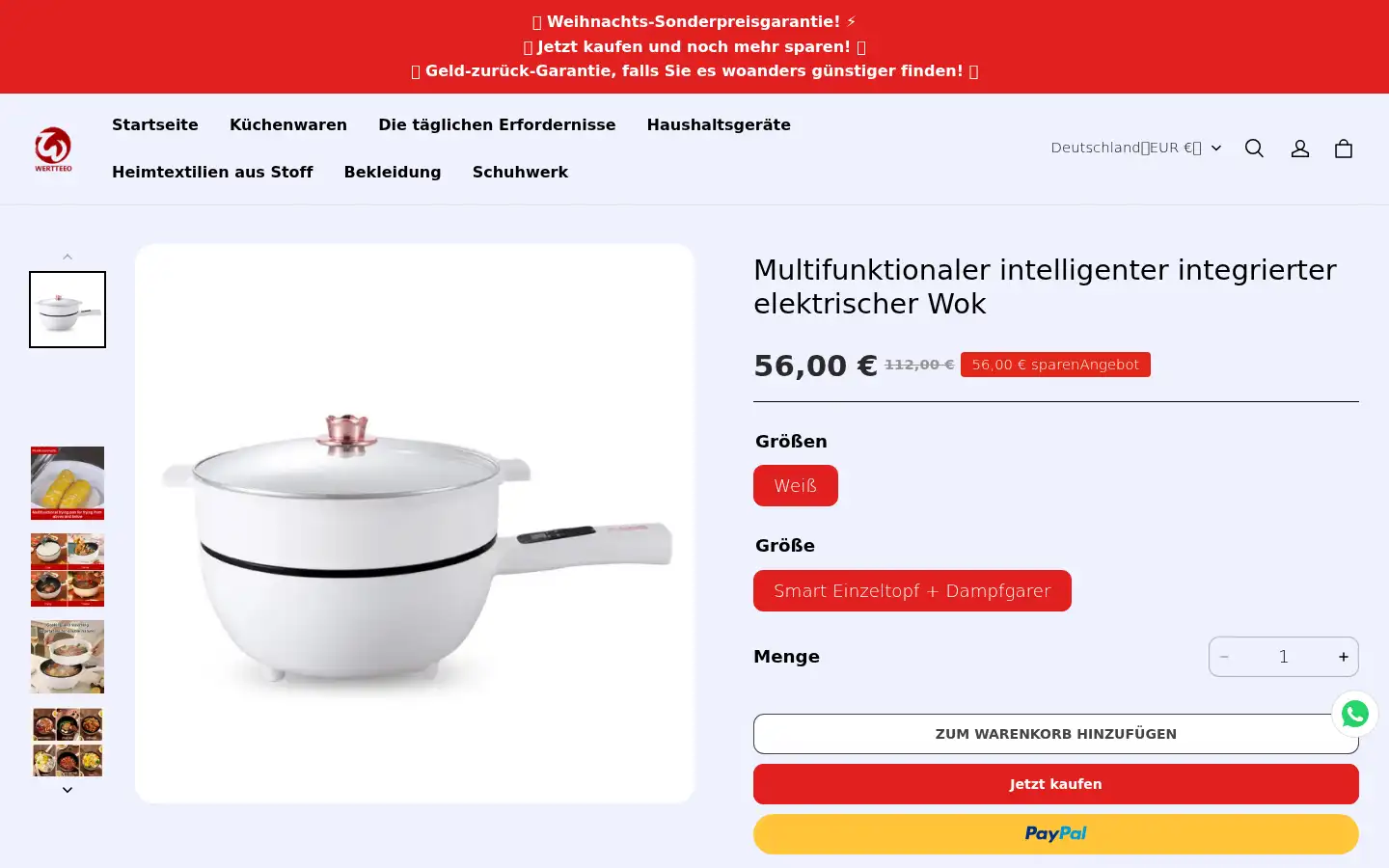 Screenshot of wertteeo.com