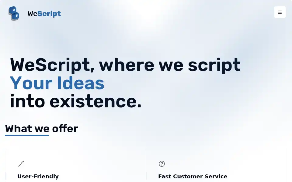 Screenshot of wescript.nl