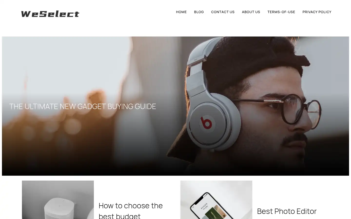 Screenshot of weselect.org