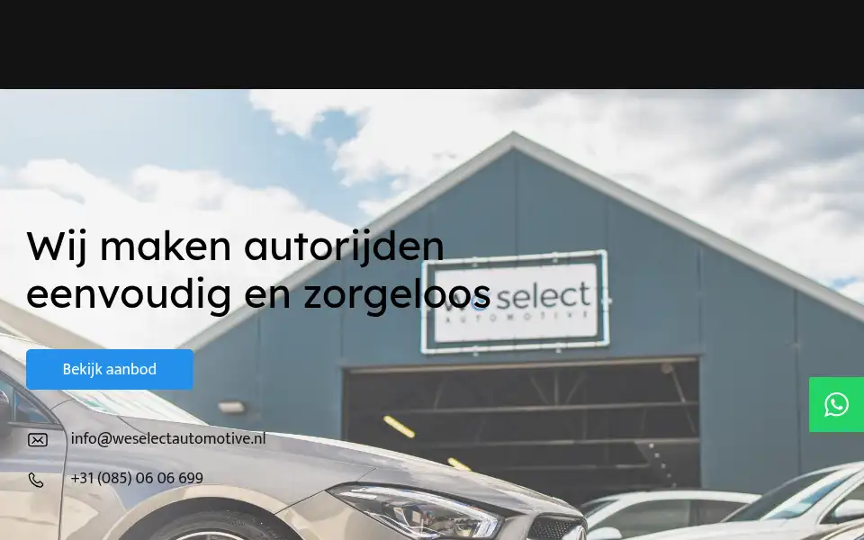 Screenshot of weselectautomotive.nl