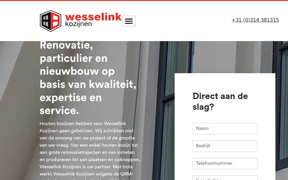 Screenshot of wesselinkbv.nl
