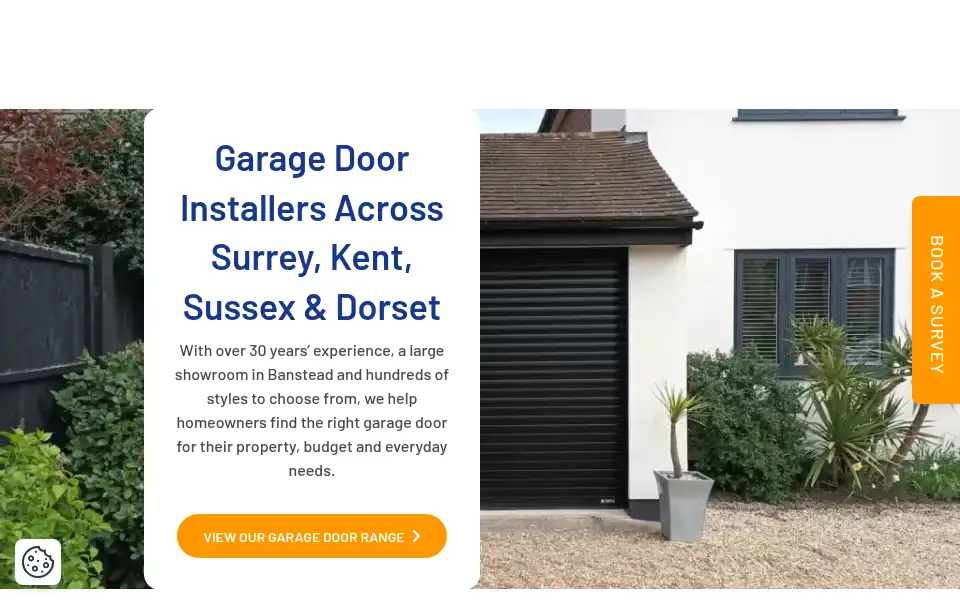 Screenshot of wessexgaragedoors.co.uk