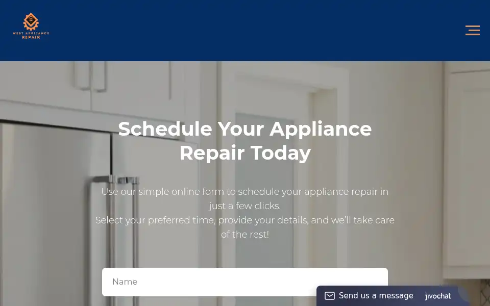 Screenshot of westapplianceservices.com