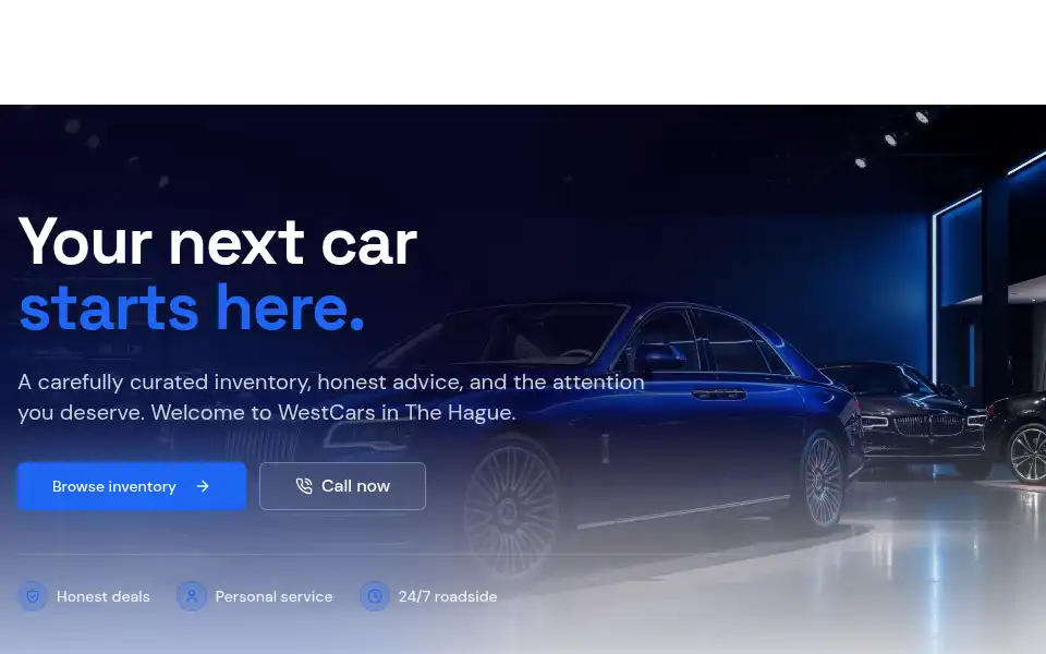 Screenshot of westcars.nl