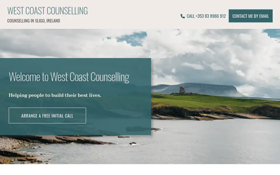 Screenshot of westcoastcounselling.ie