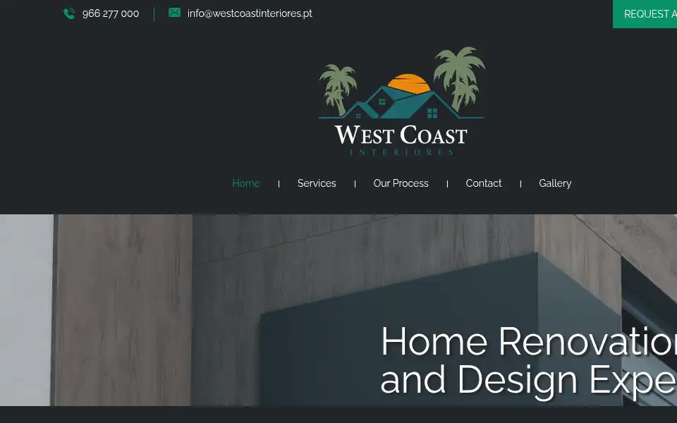Screenshot of westcoastinteriores.pt
