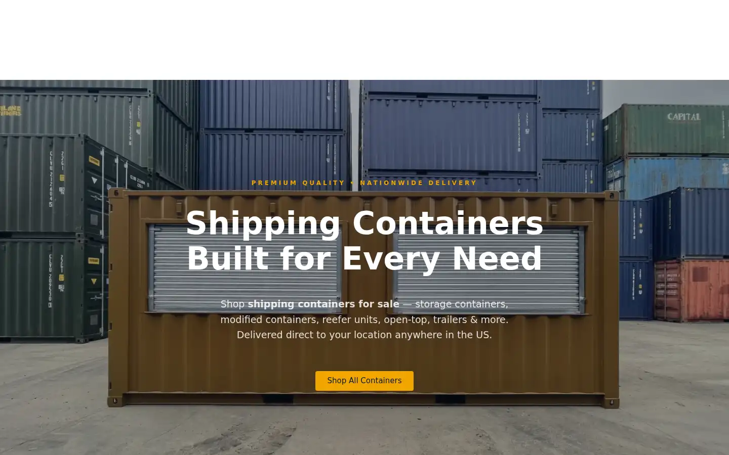Screenshot of westcontainersales.com