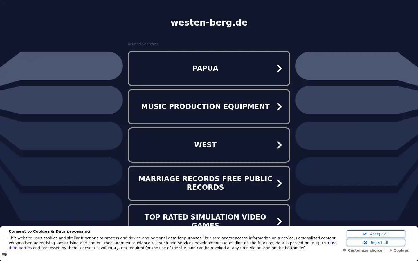 Screenshot of westen-berg.de
