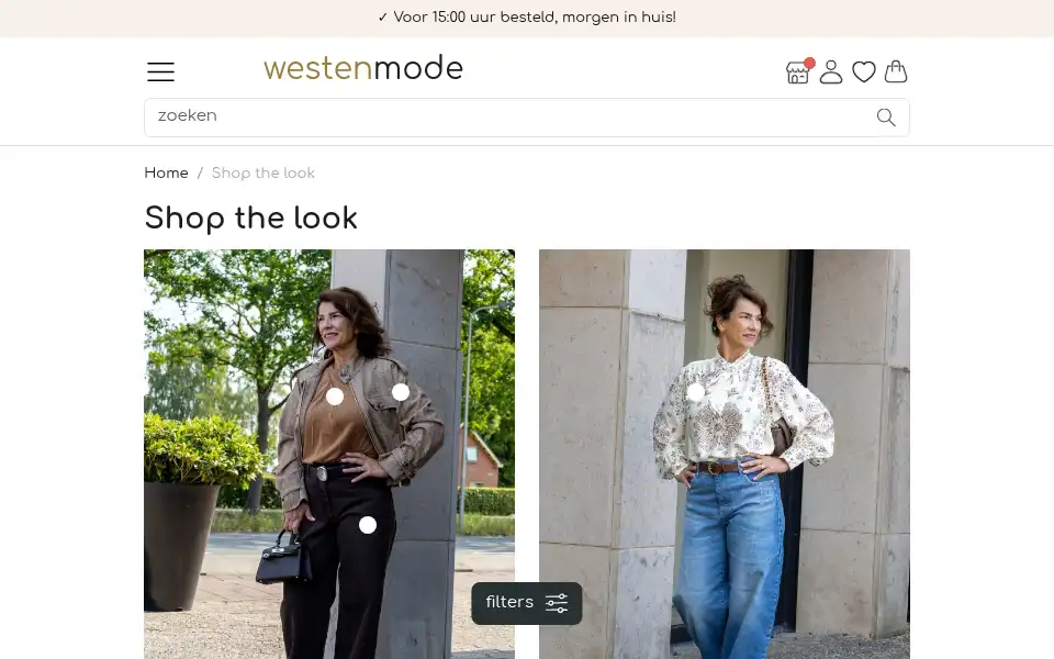Screenshot of westenmode.nl
