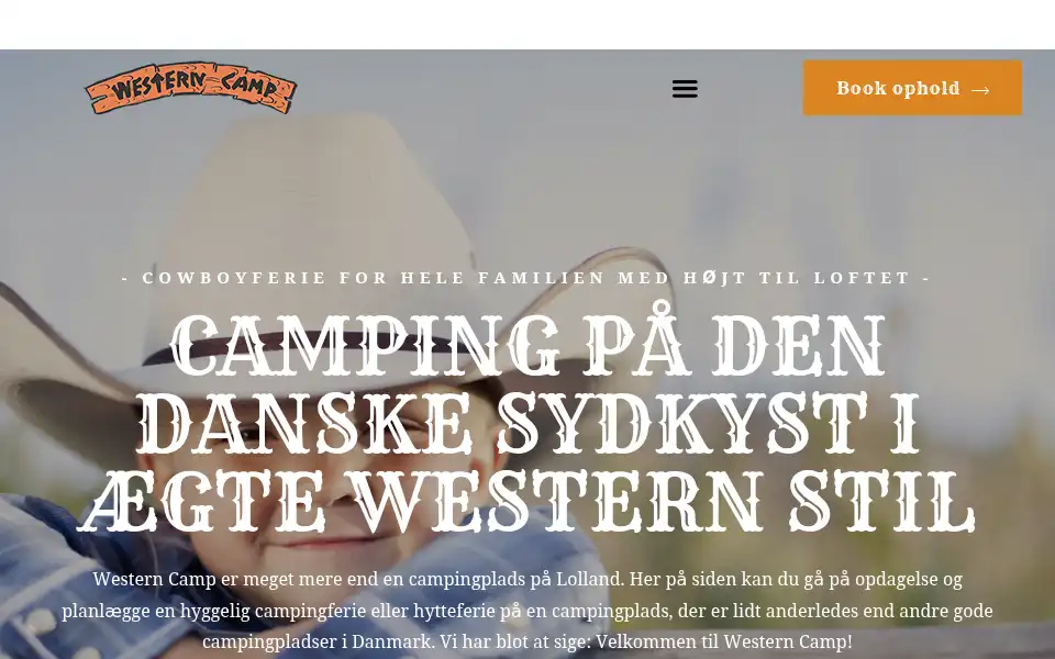Screenshot of westerncamp.dk