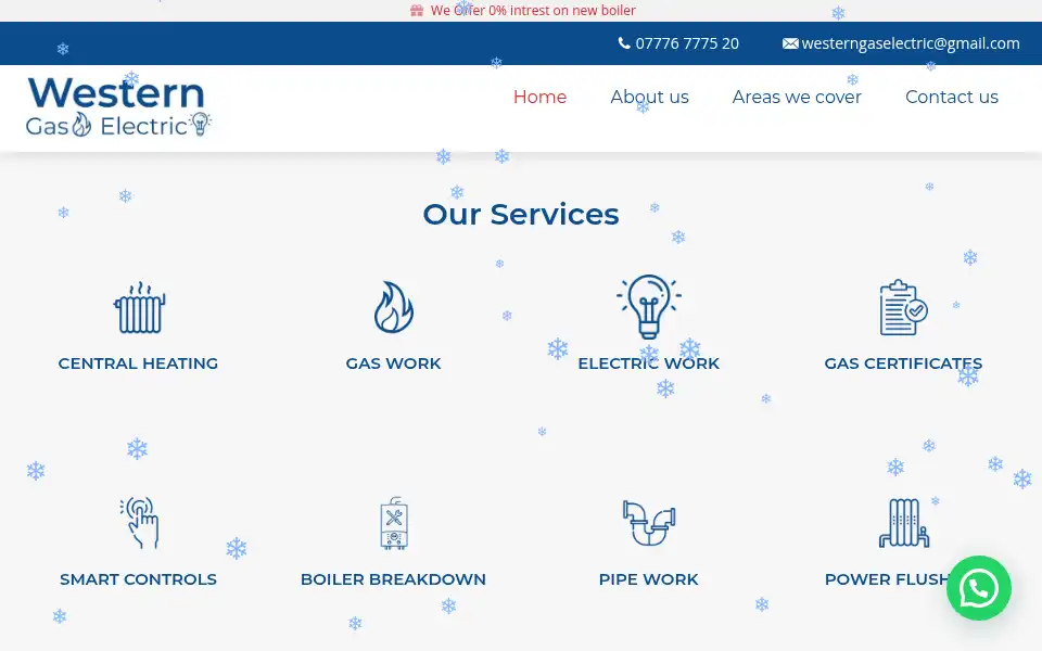 Screenshot of westerngaselectric.co.uk