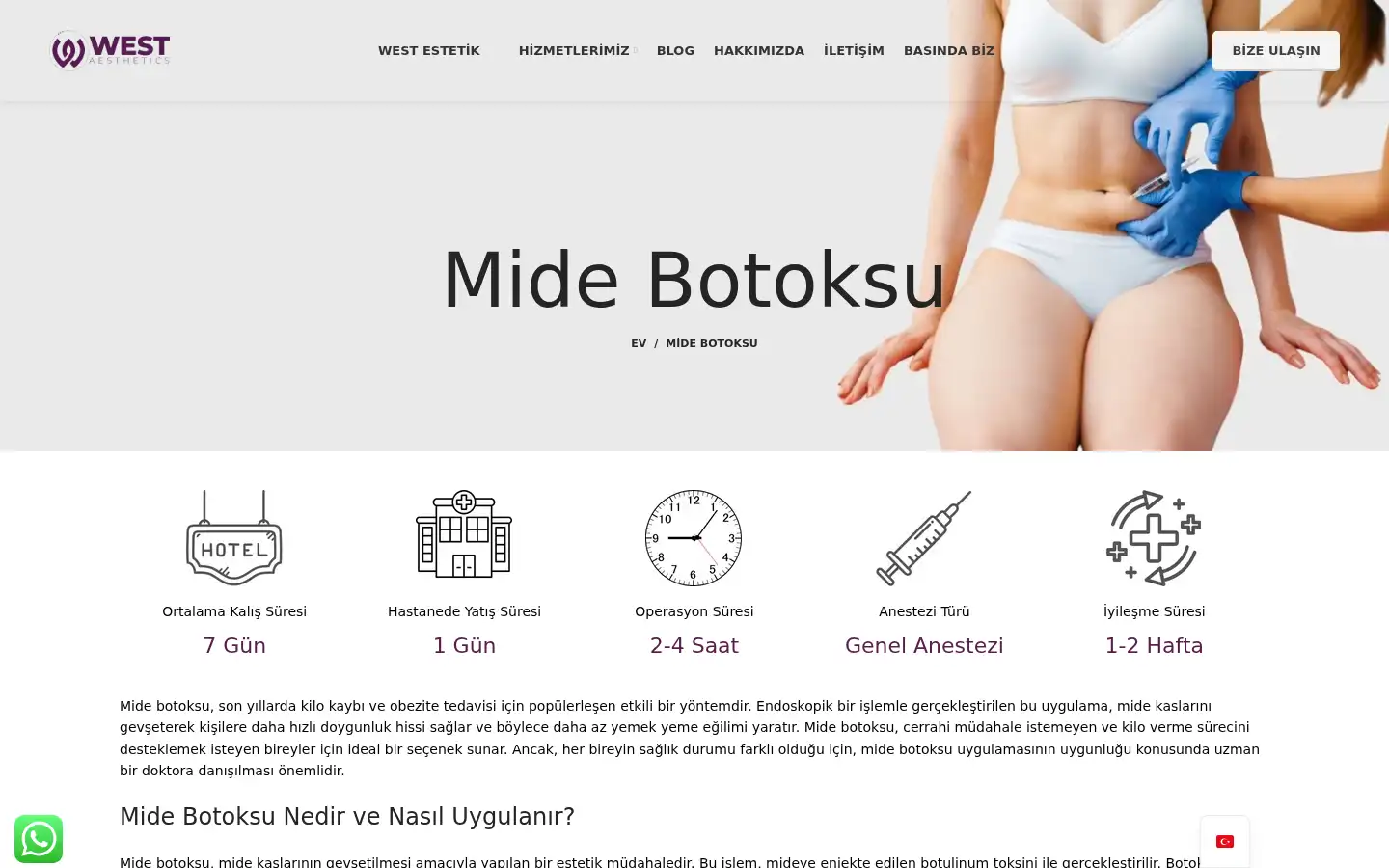 Screenshot of westestetik.com