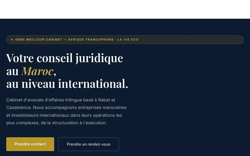 Screenshot of westfieldavocats.com
