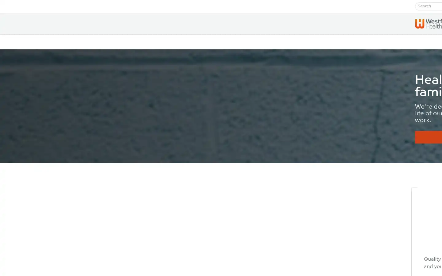 Screenshot of westfieldhealth.com