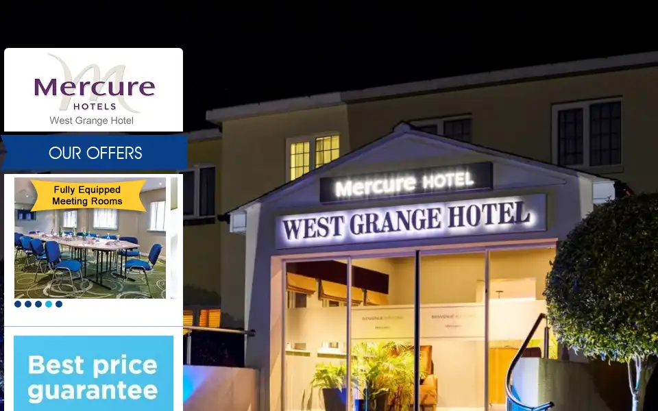Screenshot of westgrangehotel.com